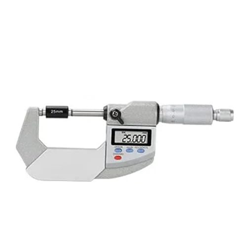 Digitales Außenmikrometer IP65 0,001 mm 0-25/50/75/100 mm Wasser-/Ölbeständiges elektronisches Messgerät Messschieber-Mikrometer Für präzise Messungen(25-50mm) von JHXHFJXZ