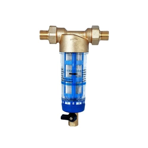 Frontreiniger for das ganze Haus, Spin-Down-Sediment-Wasserfilter, zentrale Rückspülung, Rostentfernung, Edelstahlgewebe Mit hoher Filtrationsrate(DN15 with piezometer) von JHXHFJXZ