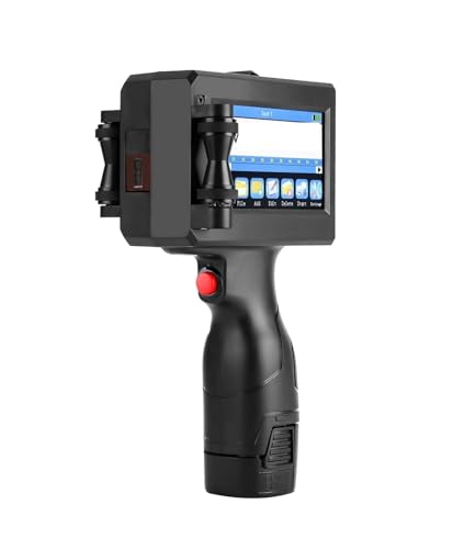 JHXHFJXZ 12,7/25,4 mm Handheld-Tintenstrahldruckerpistole, QR-Barcode, Chargendatum, Nummer, Logo, Ablaufdatum, Codierungsmaschine Breites Druckmaterial(2 Cartridges-12.7mm) von JHXHFJXZ