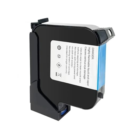 JHXHFJXZ 12,7 mm 2588 M Handheld-Tintenstrahldrucker-Patrone, 12,7 mm Tintenstrahldrucker, schnell trocknende Tintenpatrone Breites Druckmaterial(Invisibility) von JHXHFJXZ
