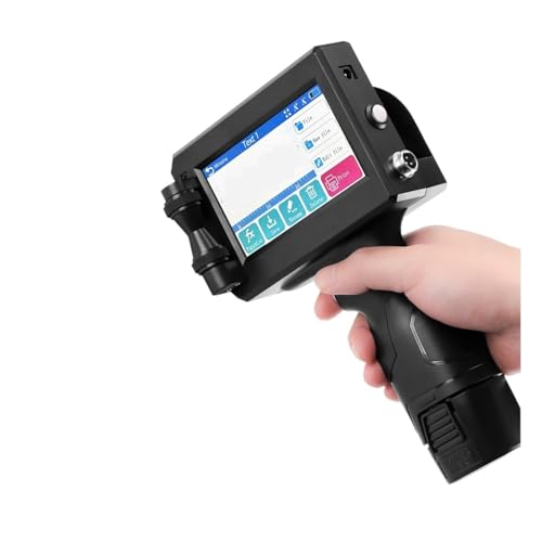 JHXHFJXZ 12,7 mm Handheld-Tintenstrahldruckere for Kunststoff-Metall-Barcode-Chargennummern, Bar, Verfallsdatum, Codiermaschine, unverschlüsselt Breites Druckmaterial(Include 1 Cartridge) von JHXHFJXZ