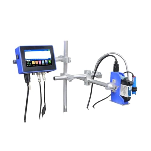 JHXHFJXZ 130PLUS Industrieller Online-Tintenstrahldrucker, 12,7/25,4 mm Düse, mit Kunststoffgehäuse, QR-Barcode, Chargennummer, Logo, Datumsdrucker Breites Druckmaterial(12.7mm Without Ink) von JHXHFJXZ