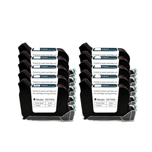 JHXHFJXZ A Level Ink Handheld Online-Tintenstrahldruckerpatrone, schnell trocknend, Schwarz, B Level 12,7 mm, Originalteile von Office Breites Druckmaterial(10PCS) von JHXHFJXZ