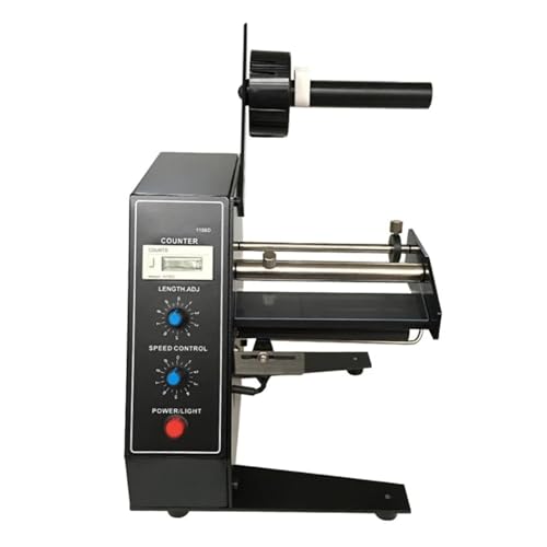 JHXHFJXZ Automatisches Etikettenspendergerät Automatische Aufklebertrennmaschine AL-1150D Digitale Steuerung 4-140 mm für Logistikbüro von JHXHFJXZ