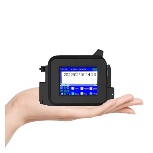JHXHFJXZ Mini-Hand-Etiketten-Tintenstrahldrucker Tragbare intelligente kleine Produktionsdatum-Zweidimensionale Codemaschine Breites Druckmaterial(Printer-1 Ink) von JHXHFJXZ