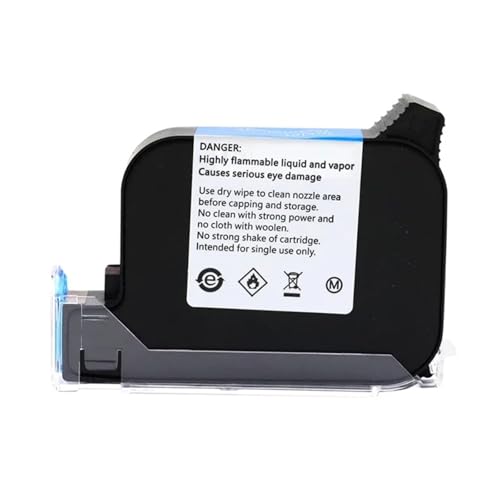 JHXHFJXZ Schnell trocknende Tintenpatrone mit hoher Haftung und Lösungsmittel, geeignet for Nicht verschlüsseltes allgemeines Tintenstrahldruckermodell Breites Druckmaterial(Blue) von JHXHFJXZ