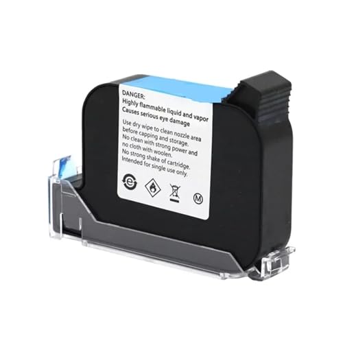 JHXHFJXZ Tintenpatrone 2588, Schwarze Handdrucker-Tintenpatrone for tragbaren 600-DPI-Drucker, Ablaufdatum, 12,7-mm-Tintenstrahl, Keine Verschlüsselung Breites Druckmaterial von JHXHFJXZ
