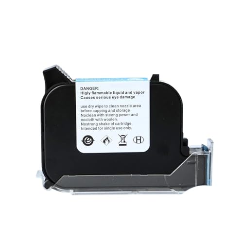 JHXHFJXZ Unverschlüsselte Lösungsmittel-Tintenstrahlpatrone mit 12,7 mm for den Tintenstrahldrucker for Getränkeverpackungen mit Datumscodierung Breites Druckmaterial(Green) von JHXHFJXZ