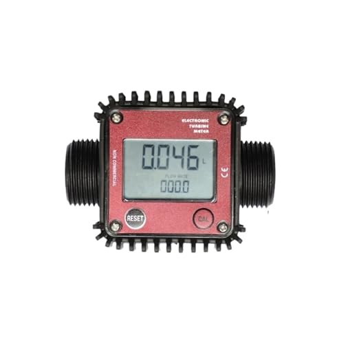 K24 Elektronischer Turbinendurchflussmesser Digitaler Heizöl-Diesel-Wasser-Getriebedurchflussmesser Hochpräziser Kunststoff Geringe Wiederholbarkeit(PPS Insertion) von JHXHFJXZ