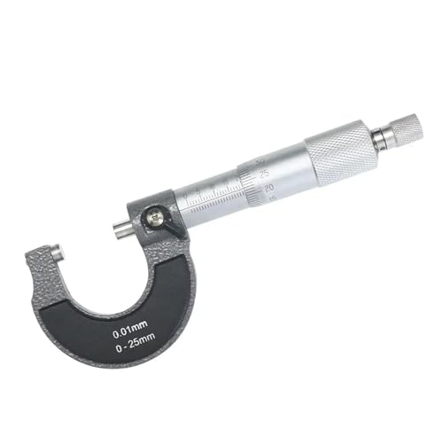 Präzises Messmikrometer 0-25 mm 0,01 mm Außenmetrisches Messschieber-Mikrometer-Werkzeug Für präzise Messungen von JHXHFJXZ