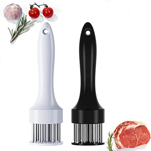 2 Stück Fleisch Fleischklopfer Professionelle Fleisch Fleischklopfer Meat Tenderizer Needle Edelstahl Nadel Tenderizers Kochwerkzeug zum Zartmachen für Hühnerbrüste Steak Rindfleisch Huhn(21 Klingen) 2 Stück Fleisch Fleischklopfer Professionelle Fleisch Fleischklopfer Meat Tenderizer Needle Edelstahl Nadel Tenderizers Kochwerkzeug zum Zartmachen für Hühnerbrüste Steak Rindfleisch Huhn(21 Klingen) von JHXhhthongtong
