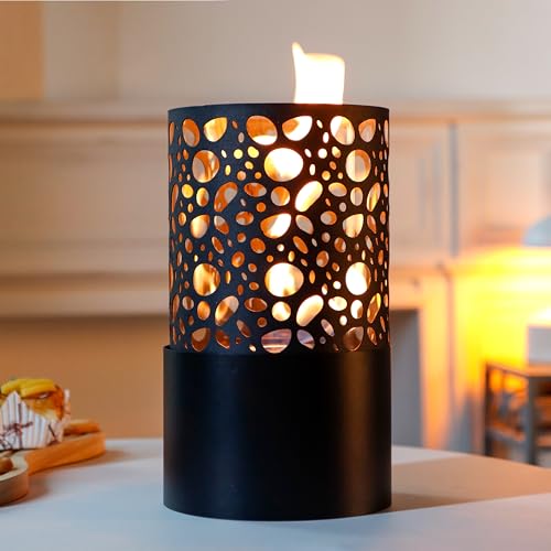 JHY DESIGN Tragbare Tischfeuerstelle, 30 cm Hoch, Tragbarer Sauber Brennender Bioethanol-Kamin Ohne Abzug Für Partys Und Veranstaltungen Im Innen- Und Außenbereich Terrasse von JHY DESIGN