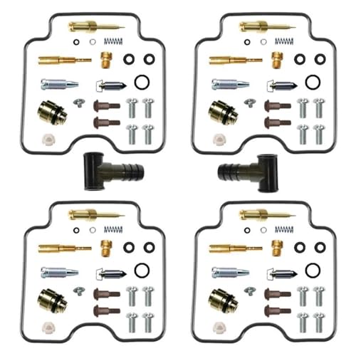 JHYBDP Motorrad-Vergaser-Reparatursatz Für Yamaha Für FAZER FZS600 5DM 5RT (1998–2003), FZS 600 Teile, Schwimmermembran Vergaser Reparatur Teile Reparatursatz Ersatz(Satz 6) von JHYBDP