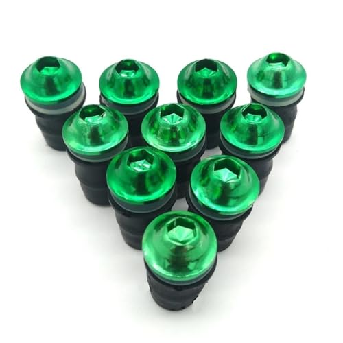 JHYBDP Verkleidungsschrauben Windschutzscheibenschrauben Für Yamaha YZF R1 YZFR1 YZF-R1 2004 2005 2006 2007 2008 2009 2010 2011 2012-2017 Karosserieschrauben-Set(Grün) von JHYBDP