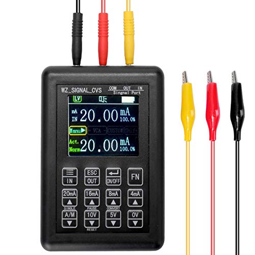 JHYM 4-20 mA-Signalgenerator, professionelle bewegliche 0-10V Spannung Strom Simulator, hohe Genauigkeit Signalquelle Calibrator, LCD-Digitalanzeige, Batterie 2000mAh von JHYM