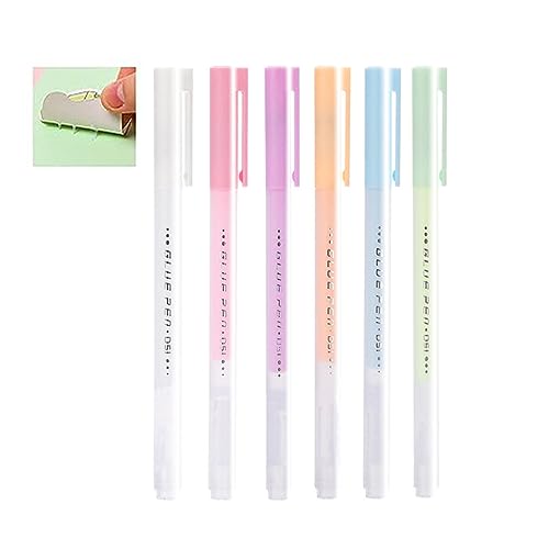 JHzood 6PCS Scrapbook Quick Dry Glue Pen, Transparent, Stift, Klebestift, Papercrafts Handmade Stationery Art Projects Glue Pen JHzood 6PCS Scrapbook Quick Dry Glue Pen, Transparent, Stift, Klebestift, Papercrafts Handmade Stationery Art Projects Glue Pen von JHzood