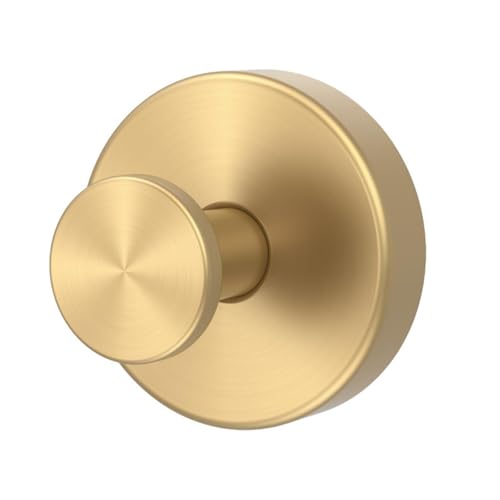 JIABAOZ Saugnapfhaken, 4 Stück Handtuchhaken Gold, Saugnäpfe Mit Haken, Handtuchhaken Ohne Bohren, Saugnapf Handtuchhalter, Haken Saugnapf Extra Stark, Wasserdicht, Für Bad (Gold,1) von JIABAOZ