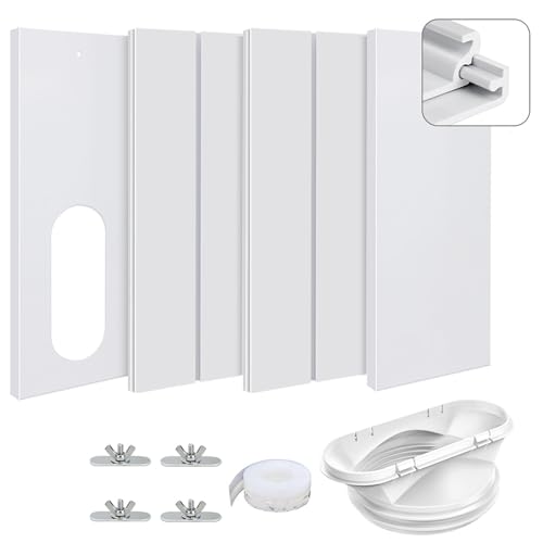 Klimaanlage Fensterabdichtung, Fensterabdichtung für Mobile Klimageräte Set,Schiebefenster Dichtung Tragbares Klimaanlagen mit Adapter für 13/15cm Abluftschlauch Klimaanlage Fensterabdichtung, Fensterabdichtung für Mobile Klimageräte Set,Schiebefenster Dichtung Tragbares Klimaanlagen mit Adapter für 13/15cm Abluftschlauch von JIABAOZ