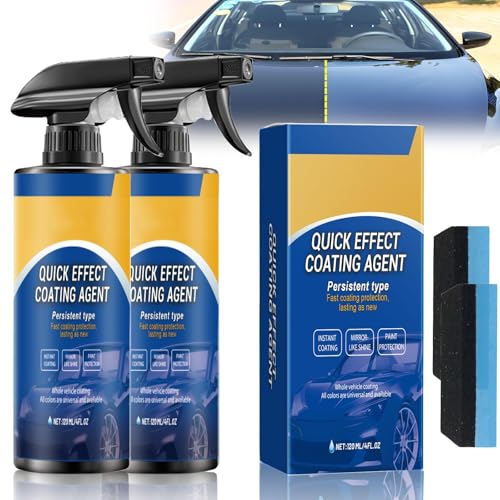 Quick Effect Coating Agent for Car, Multifunktionales Car Quick Acting Coating Agent Spray, 3 in 1 Hochschutz-Auto-Beschichtungsspray, Improves Clarity and Visibility von JIABAOZ