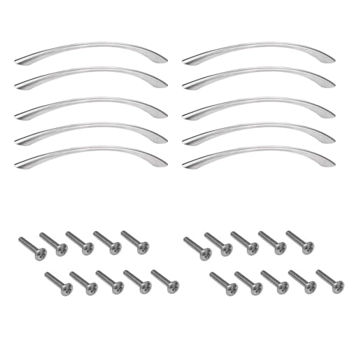 JIADEXIN 10 Stück Möbelgriffe BA 128mm Chrom Poliert Edelstahloptik Küchengriff Schrankgriffe Griffe Möbel für Küchenschränke Schränke Möbel Schubladen JIADEXIN 10 Stück Möbelgriffe BA 128mm Chrom Poliert Edelstahloptik Küchengriff Schrankgriffe Griffe Möbel für Küchenschränke Schränke Möbel Schubladen von JIADEXIN
