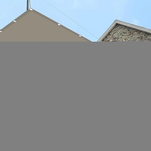 Rechter Winkel Sonnensegel 1.3 x 2.2 m Premium PES Polyester Imprägniert Balkon Sichtschutz Sichtschutz Vielen Größen mit Spannseilen für Draußen Patio Terrasse Camping, Taupe von JIAFANG