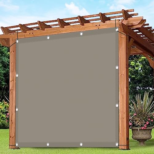 Sonnensegel Wasserdicht Quadratisch 1.9 x 3.2 m Sonnenschutz UV Schutz Wasserabweisend Plane Überdachung mit Ösen Segeltuch 4 × 1.5 M Seile für Terrasse Camping, Taupe Sonnensegel Wasserdicht Quadratisch 1.9 x 3.2 m Sonnenschutz UV Schutz Wasserabweisend Plane Überdachung mit Ösen Segeltuch 4 × 1.5 M Seile für Terrasse Camping, Taupe von JIAFANG