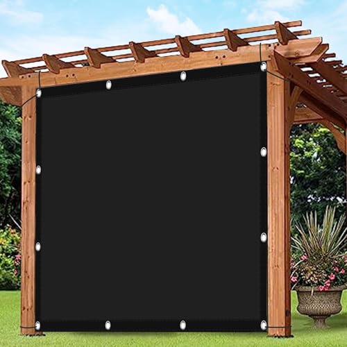 Sonnensegel Wasserdicht Rechteckig 2.8 x 2.8 m Windschutz Überdachung Plane Pergola Ersatz Schattenabdeckung mit Kostenlosem Seil für Draußen Patio Terrasse Camping, Schwarz Sonnensegel Wasserdicht Rechteckig 2.8 x 2.8 m Windschutz Überdachung Plane Pergola Ersatz Schattenabdeckung mit Kostenlosem Seil für Draußen Patio Terrasse Camping, Schwarz von JIAFANG