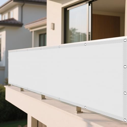 Wasserdicht Sonnensegel 130 x 255 cm Rechteckig Wasserdicht Sonnenschutz Windschutz Sun Sonnenschutz Sonnentuch mit Ösen Und Befestigungsseile für Garten Camping, Weiß Wasserdicht Sonnensegel 130 x 255 cm Rechteckig Wasserdicht Sonnenschutz Windschutz Sun Sonnenschutz Sonnentuch mit Ösen Und Befestigungsseile für Garten Camping, Weiß von JIAFANG