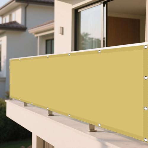 Wasserdicht Sonnensegel 290 x 360 cm Rechteckig Wasserdicht Sonnenschutz Windschutz Sun Sonnenschutz Sonnentuch mit Ösen Und Befestigungsseile für Garten Camping, Creme Farben Wasserdicht Sonnensegel 290 x 360 cm Rechteckig Wasserdicht Sonnenschutz Windschutz Sun Sonnenschutz Sonnentuch mit Ösen Und Befestigungsseile für Garten Camping, Creme Farben von JIAFANG
