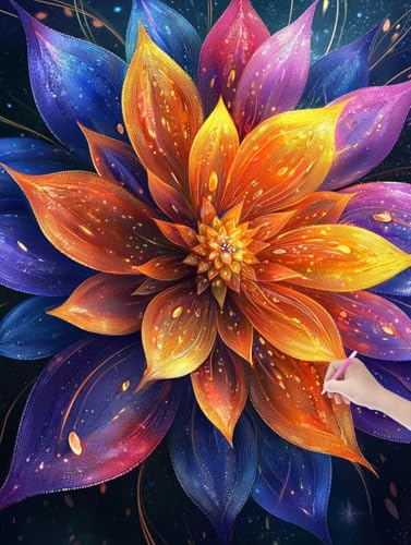 Diamond Painting Bunt, DIY Diamant Painting Bilder Blumen für Erwachsene Anfänger, Vollbohrer Diamant Malerei Eckige Steine als Geschenke Weihnachten, Bastelset Erwachsene für Wanddeko, 50x70 cm, X-56 Diamond Painting Bunt, DIY Diamant Painting Bilder Blumen für Erwachsene Anfänger, Vollbohrer Diamant Malerei Eckige Steine als Geschenke Weihnachten, Bastelset Erwachsene für Wanddeko, 50x70 cm, X-56 von JIAGUANG