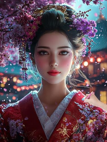Diamond Painting Erwachsene Japan, DIY Blumen Diamond Painting Eckige Steine Set, Diamant Kunst Bilder für Anfänger, Diamant Malerei Bastelset Erwachsene für Home Wanddeko, Geschenke, 90x120 cm, V-97 Diamond Painting Erwachsene Japan, DIY Blumen Diamond Painting Eckige Steine Set, Diamant Kunst Bilder für Anfänger, Diamant Malerei Bastelset Erwachsene für Home Wanddeko, Geschenke, 90x120 cm, V-97 von JIAGUANG