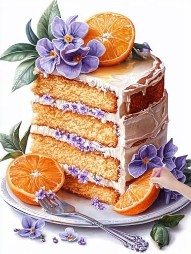 Diamond Painting Erwachsene Kuchen, DIY Blumen Diamond Painting Eckige Steine Set, Diamant Kunst Bilder für Anfänger, Diamant Malerei Bastelset Erwachsene für Home Wanddeko, Geschenke, 40x50 cm, Z-15 Diamond Painting Erwachsene Kuchen, DIY Blumen Diamond Painting Eckige Steine Set, Diamant Kunst Bilder für Anfänger, Diamant Malerei Bastelset Erwachsene für Home Wanddeko, Geschenke, 40x50 cm, Z-15 von JIAGUANG