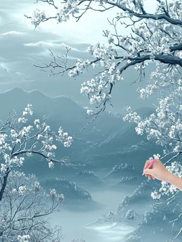 Diamond Painting Erwachsene Winter, DIY Blumen Diamond Painting Eckige Steine Set, Diamant Kunst Bilder für Anfänger, Diamant Malerei Bastelset Erwachsene für Home Wanddeko, Geschenke, 30x40 cm, L-21 Diamond Painting Erwachsene Winter, DIY Blumen Diamond Painting Eckige Steine Set, Diamant Kunst Bilder für Anfänger, Diamant Malerei Bastelset Erwachsene für Home Wanddeko, Geschenke, 30x40 cm, L-21 von JIAGUANG