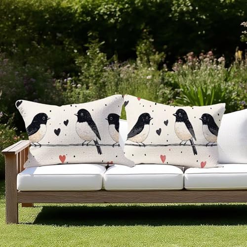Outdoor Kissen Creme Kissenbezug 60x90 Vogel 2er Set Outdoor Kissen Wetterfest Leinen Kissenbezug Deko Wohnzimmer Sofakissen Kopfkissenbezug Dekokissen Kissenhüllen für Terrassen Bedroom Deko G-81 Outdoor Kissen Creme Kissenbezug 60x90 Vogel 2er Set Outdoor Kissen Wetterfest Leinen Kissenbezug Deko Wohnzimmer Sofakissen Kopfkissenbezug Dekokissen Kissenhüllen für Terrassen Bedroom Deko G-81 von JIAGUANG