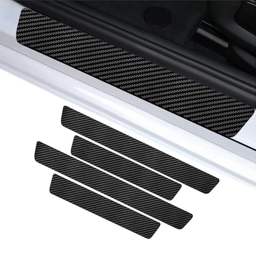 JIAHAI 4 Stück Auto Einstiegsleisten Schutz für BMW 3 3er F31 Touring Bj. 2012-2019, Auto Einstiegsleisten Kratzschutz Schutzfolie Kohlefaser Türschweller Aufkleber von JIAHAI