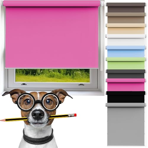 Fensterrollo Verdunkelnd 40 x 160 cm Verdunkelung Rollos Sichtschutz Und Sonnenchutz Sichtschutzrollos für Fenster Und Tür, Rosa Fensterrollo Verdunkelnd 40 x 160 cm Verdunkelung Rollos Sichtschutz Und Sonnenchutz Sichtschutzrollos für Fenster Und Tür, Rosa von JIAHAO