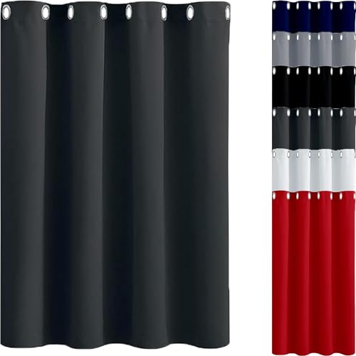 JIAHAO Verdunklungsvorhänge Kurz Ösenvorhang 70 x 190 cm Luftig Gardine Wohnzimmer Gardinen Blickdicht Gardinen Größe Und Farbe Wählbar für Fenster Wohnzimmer, Dunkelgrau JIAHAO Verdunklungsvorhänge Kurz Ösenvorhang 70 x 190 cm Luftig Gardine Wohnzimmer Gardinen Blickdicht Gardinen Größe Und Farbe Wählbar für Fenster Wohnzimmer, Dunkelgrau von JIAHAO