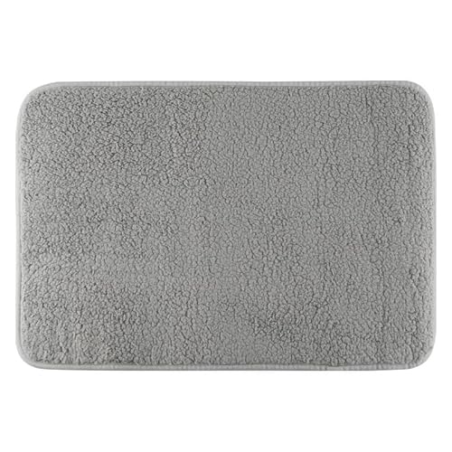 JIAHAO Weiche Sofa-Matte, saugfähige Matte am Eingang des Badezimmers, Lammwollteppich, Küche, Badezimmer, Türmatte, grau, 50 Stück. JIAHAO Weiche Sofa-Matte, saugfähige Matte am Eingang des Badezimmers, Lammwollteppich, Küche, Badezimmer, Türmatte, grau, 50 Stück. von JIAHAO