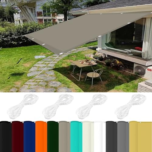 Markisenstoff 2.4 x 10 m 98% UV Schutz Sonnensegel Sandkasten inkl Befestigungsseile für Wie Garten Und Balkone, Khaki von JIAHAO