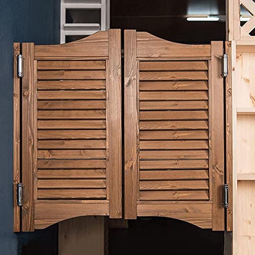 Holz-Salontür für Innenflure, Schwingtüren für den Badezimmereingang, Café-Schwingtüren, Küchentür mit Halber Taille, Selbstschließende Butler-Tür für den Salon, Lackiert ( Size : W80cmxh90cm(31.4"x35 von JIAHESHYP