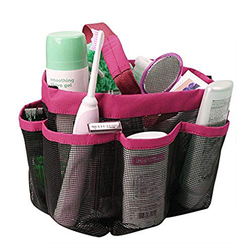 Oxford Duschtasche Dusche Caddy 8 Mesh Taschen schnelltrocknend Waschtasche Netztasche Aufbewahrungstasche Organizer Hängetasche für Reisen und Badezimmer von JIAHG