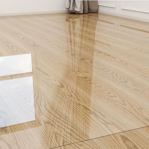 Bodenmatte Bürostuhl Antirutschmatte Transparent 1.5mm Rechteckig Schutzmatte FüR BüRo Und Wohnen Tischdecken Wasserdicht für Garten/Esszimm von JIAJUTUI001