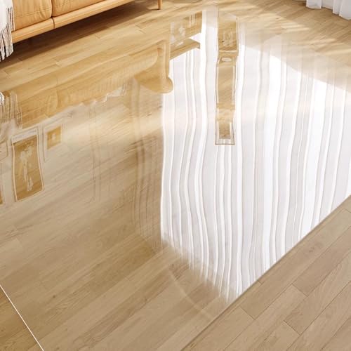 Transparente Stuhlmatte, für Harte Böden,PVC Bodenunterlage 2.0mm Türmatte Fußpolster Wohnzimmer Küche Schlafzimmer Bodenschutzmatte Wasserdicht Und rutschfest Transparente Stuhlmatte, für Harte Böden,PVC Bodenunterlage 2.0mm Türmatte Fußpolster Wohnzimmer Küche Schlafzimmer Bodenschutzmatte Wasserdicht Und rutschfest von JIAJUTUI001