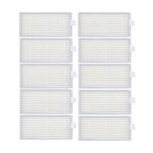 A26F-10PCS Hepa-Filter, Kompatibel For Ilife, Hepa-Filter V5 V5S V3 V3S V5S V50 Pro V55 X5 Roboter Staubsauger Ersatz Teile von JIALEWUDILL