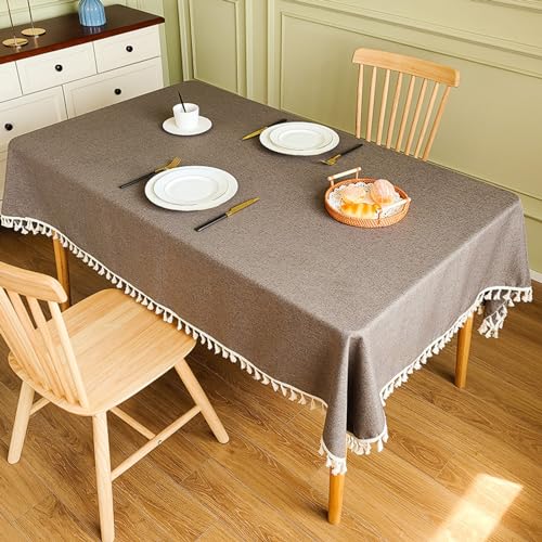 JIALIANG Tischdecke Kaffee 80x120cm tischdecke leinen Bügelfreies Tischtuch - Fleckabweisende, Pflegeleichte Tischwäsche - Tafeltuch, JIALIANG Tischdecke Kaffee 80x120cm tischdecke leinen Bügelfreies Tischtuch - Fleckabweisende, Pflegeleichte Tischwäsche - Tafeltuch, von JIALIANG