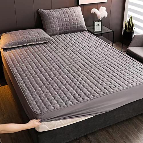 JIALIANG bettlaken Soft Sleep spannbettlaken 90x200cm+30cm Matratzenschoner, mit 100% Baumwolle, sehr dick und weich, vergleichbar mit Topper, von JIALIANG