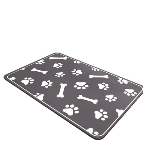Dog Cat Feeding Mat,Pet Feeding Mat for Dogs and Cats,Dog Food Carpet，Spill Proof Dog Cat Bowl Mats, Washable Pet Placemat Food for Pets Keep Floors Clean (Pattern1,60 * 90CM) von JIALING