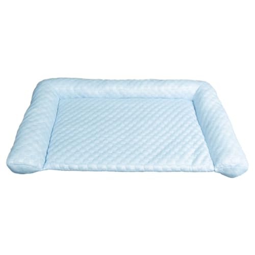 JIALING Cooling Mat for Dogs,Pet Ice Mat Cooling Mat,2025 New Summer Ice Silk Pet Cooling Mats,New Portable Washable Pet Cooling Pad No Water Or Electricity Needed (Blue,M) von JIALING