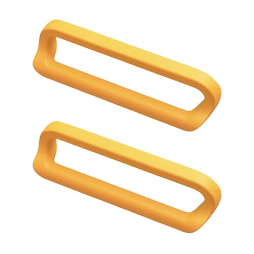 JIALUO0318 Bonbonfarbe Zinklegierung Kleiderschrank Griffe Türgriff Möbelgriffe Schrankgriffe Schubladengriff Küchengriffe Möbelknöpfe 2 Stück (Gelb,Hole Pitch 128mm) von JIALUO0318