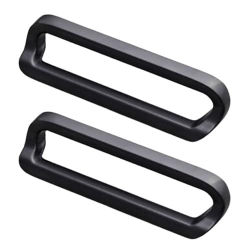 JIALUO0318 Bonbonfarbe Zinklegierung Kleiderschrank Griffe Türgriff Möbelgriffe Schrankgriffe Schubladengriff Küchengriffe Möbelknöpfe 2 Stück (Schwarz,Hole Pitch 96mm) von JIALUO0318